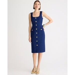 J. Crew Blue Sophia Midi Dress